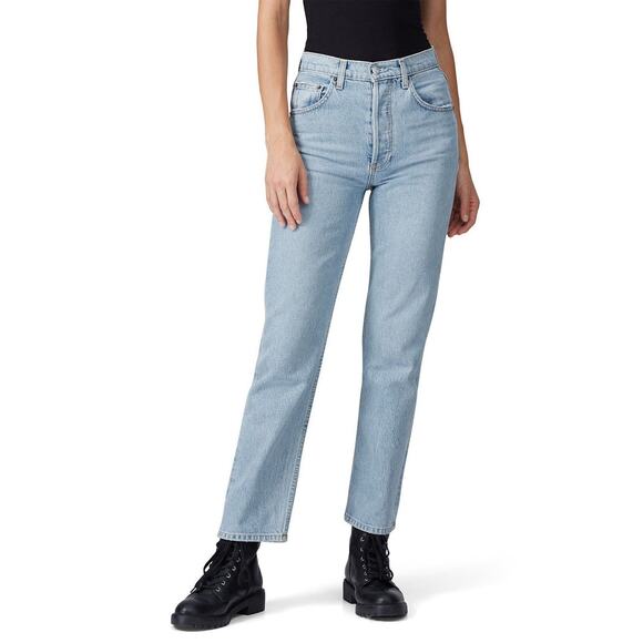 Reformation Cynthia High Rise Straight Leg Jeans Tahoe Button Fly Size 31 Womens - Picture 3 of 10